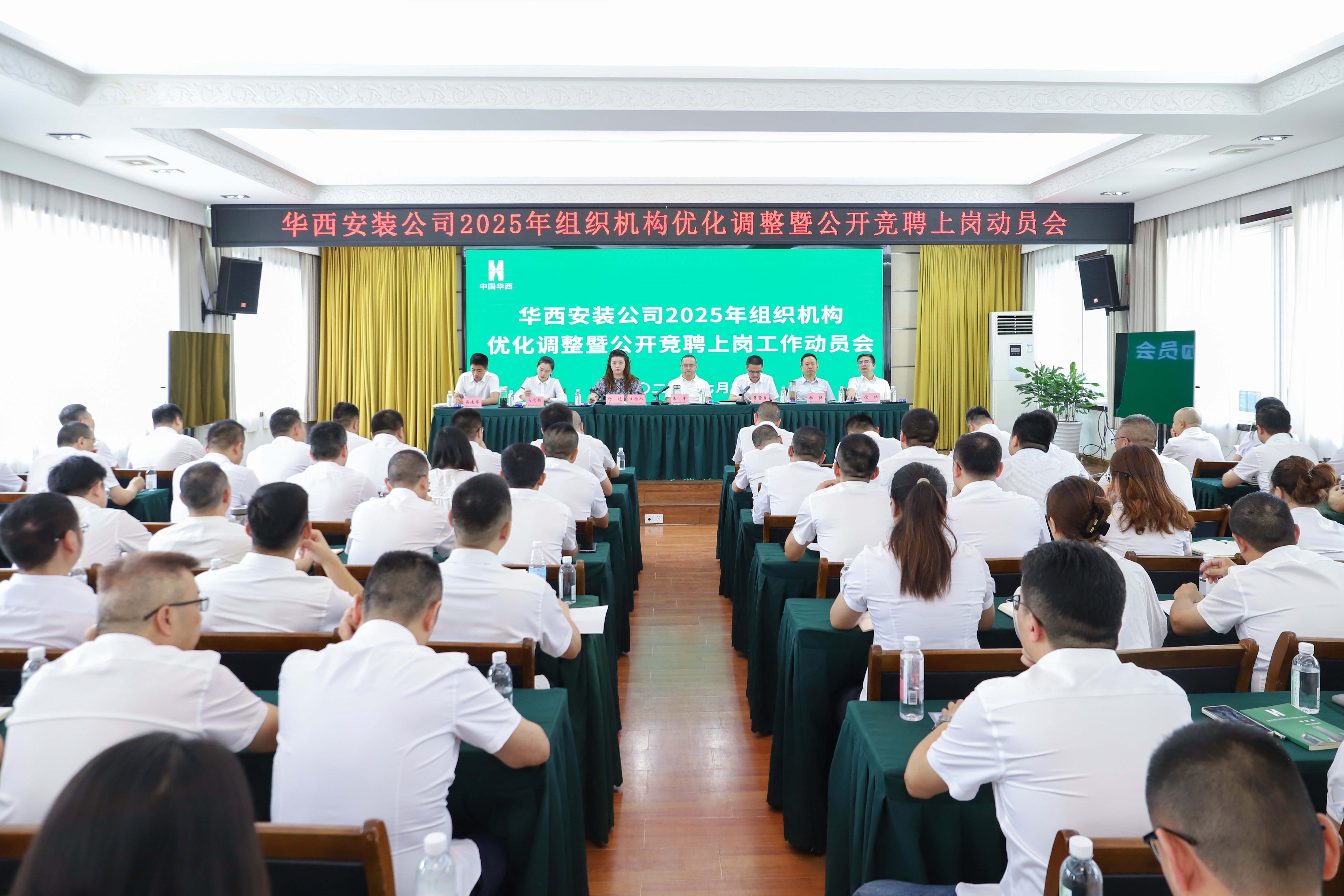 改革揚風帆，奮進啟新程——華西安裝公司召開2025年組織機構優化調整暨公開競聘上崗工作動員會